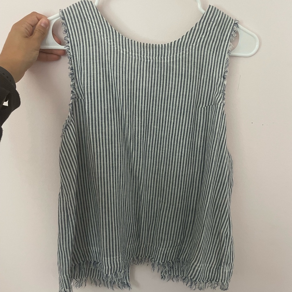 Altar’d state striped tank size S, blue and white